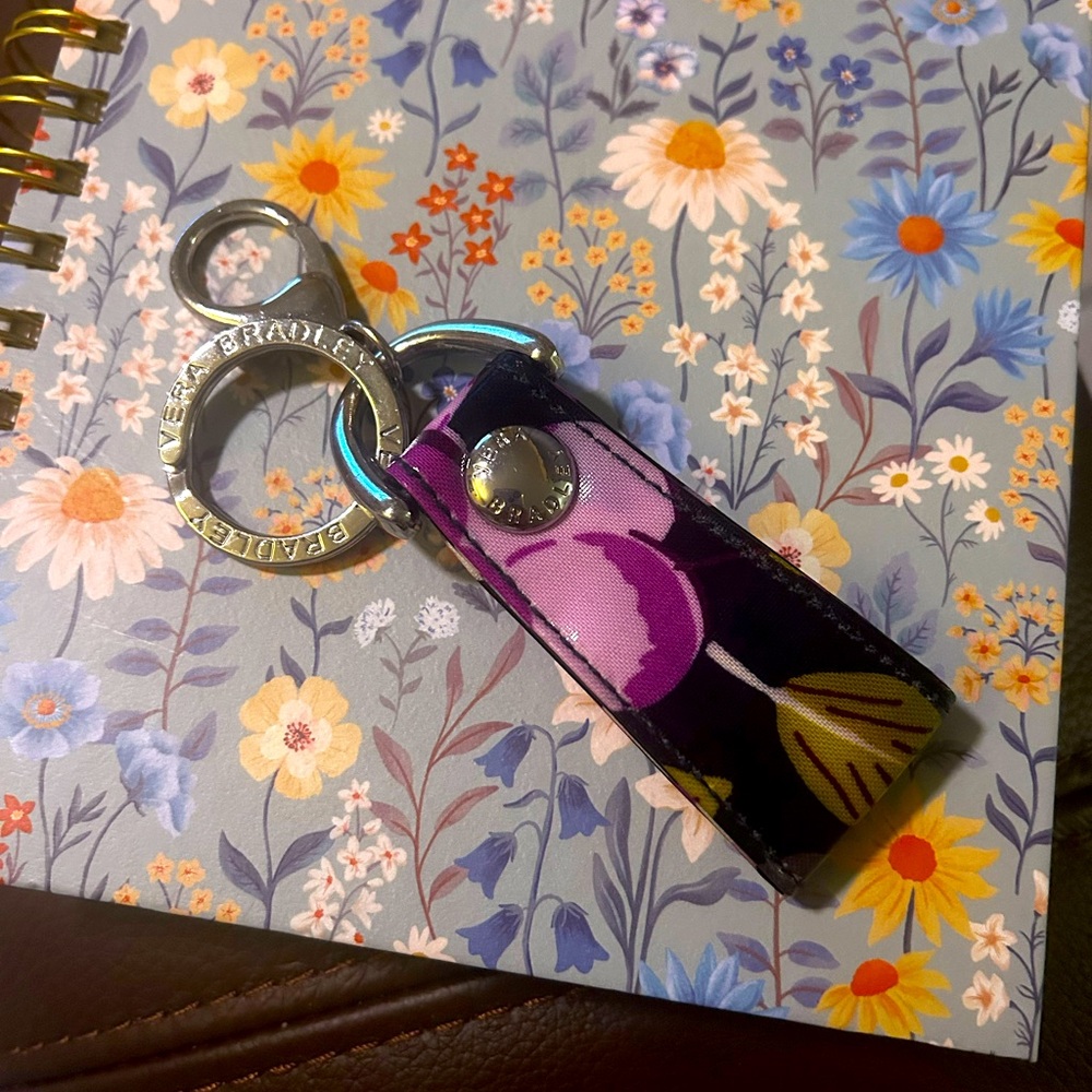Vera Bradley Multicolor Floral Keychain